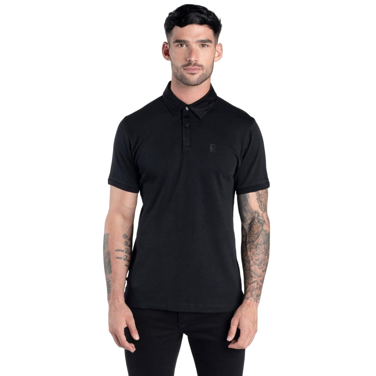Black - Front - Luke 1977 Mens Plain Polo Shirt