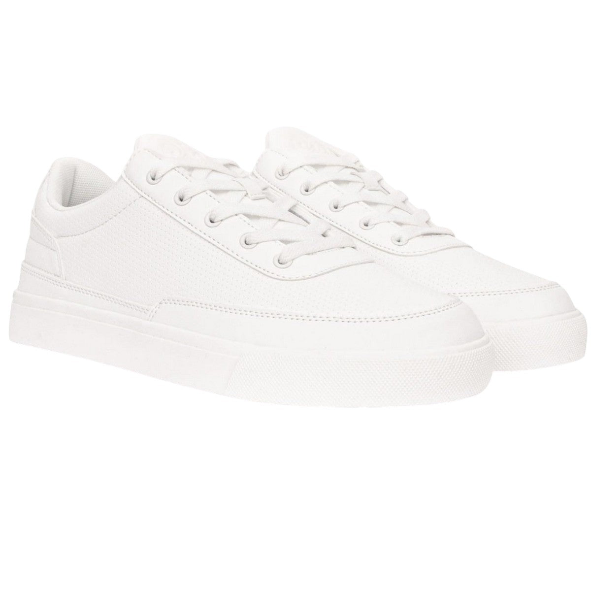 White - Front - Loyalty & Faith Mens Jarrod Trainers
