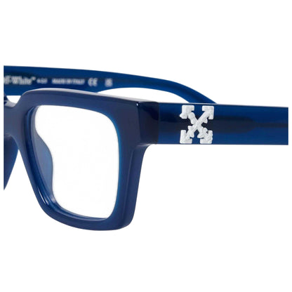 Blue - Side - Off White Unisex Adult Style 21 Glasses