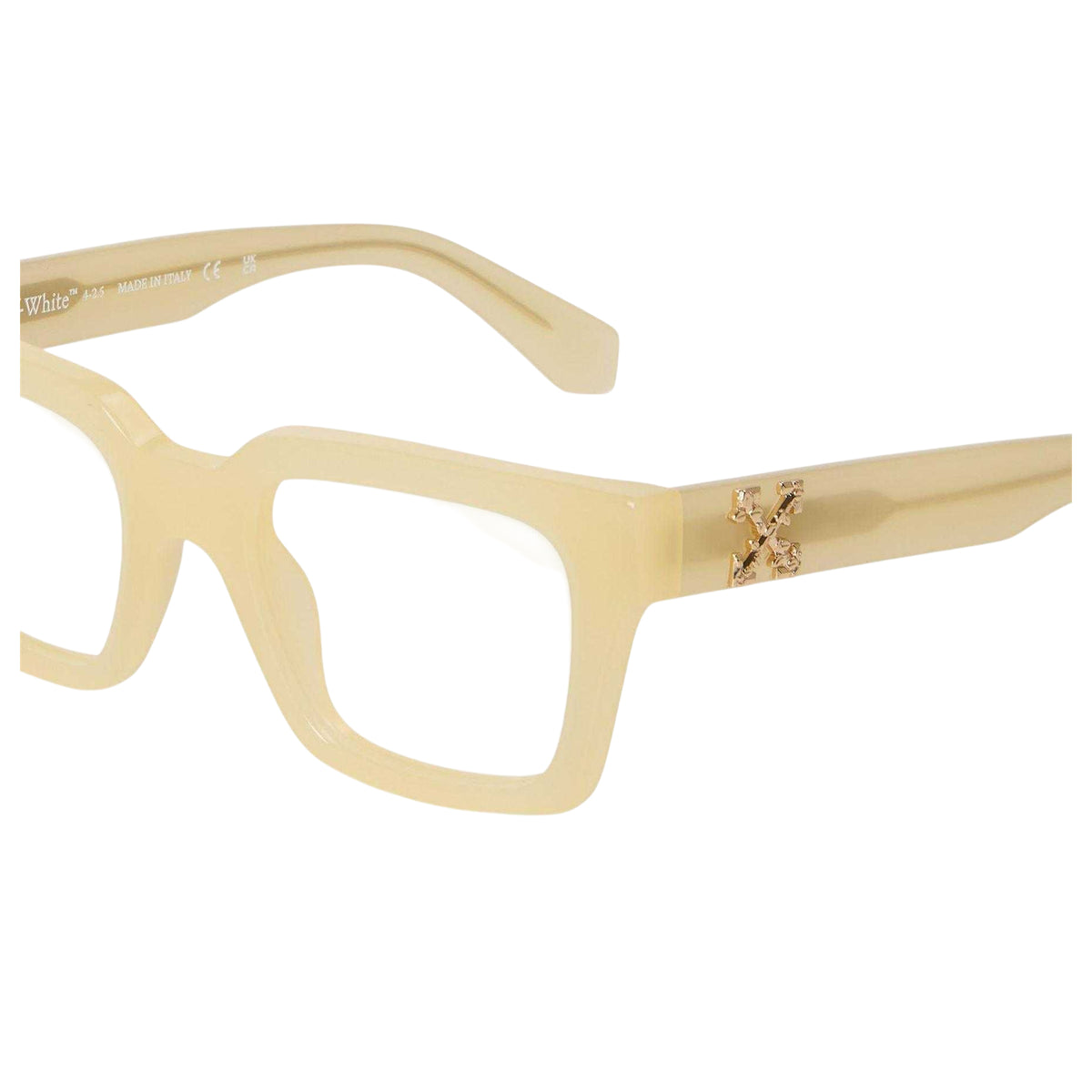 Light Camel - Side - Off White Unisex Adult Style 21 Glasses