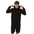 Black - Front - Lyle & Scott Mens Tape Hoodie