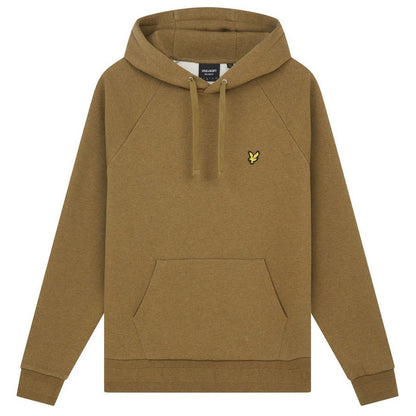 Olive - Front - Lyle & Scott Mens Racked Raglan Hoodie