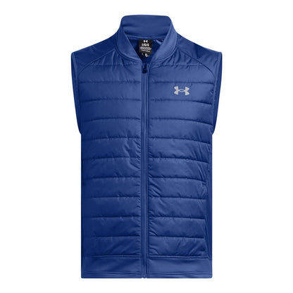 Blue - Front - Under Armour Mens Launch Insulated Gilet