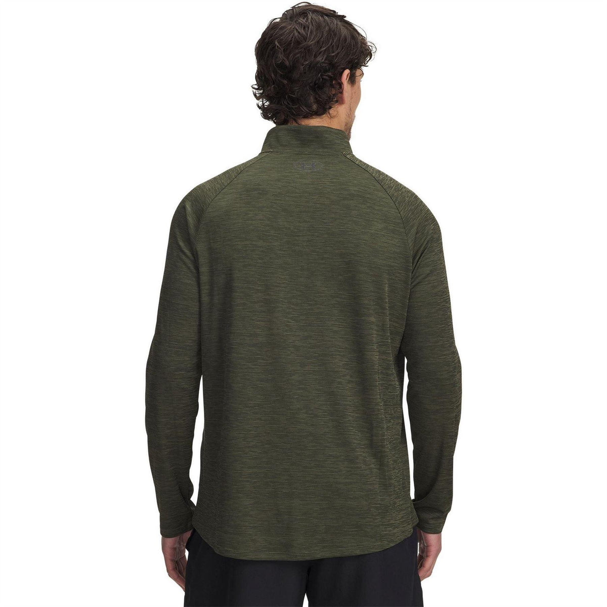 Green - Lifestyle - Under Armour Mens Tech Textured Half Zip Top