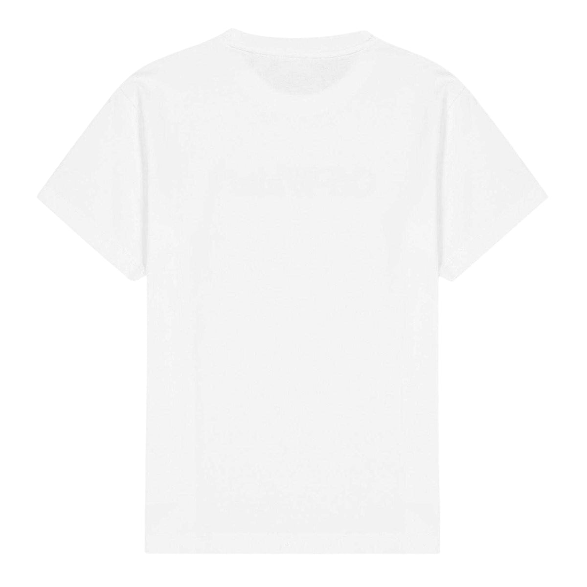 Off White - Back - Off White Childrens-Kids Lettering Jersey Crew Neck T-Shirt