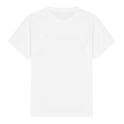 Off White - Back - Off White Childrens-Kids Lettering Jersey Crew Neck T-Shirt