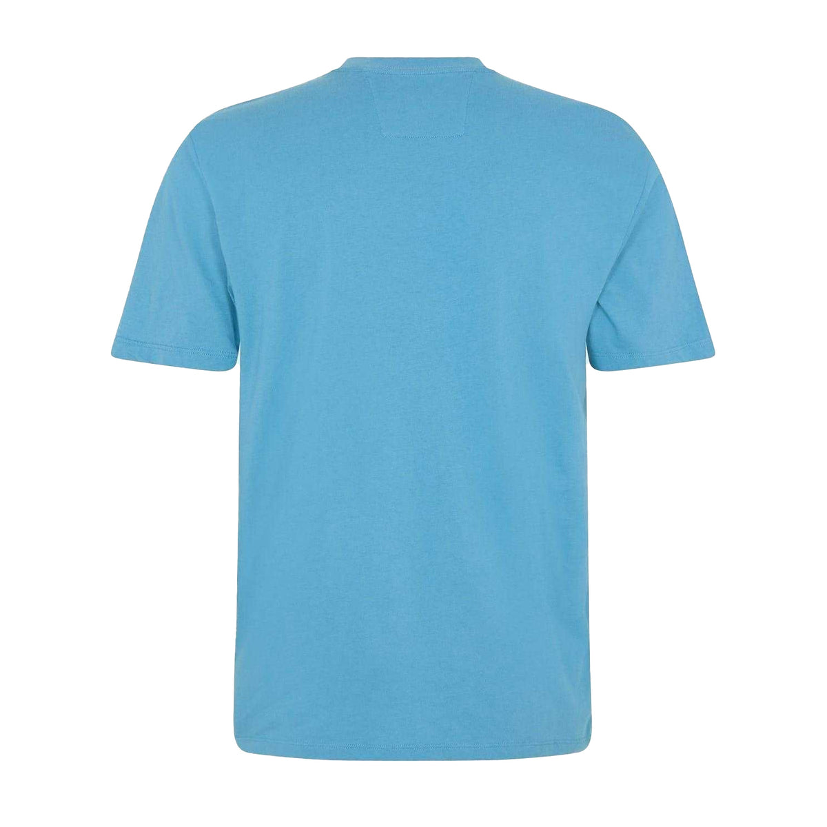 Aegean Blue - Back - C.P. Company Mens Block Logo Short-Sleeved T-Shirt