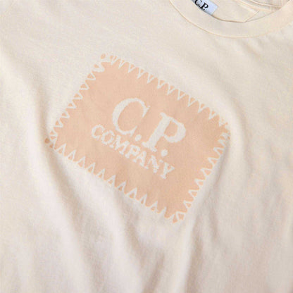 Frozen - Side - C.P. Company Mens Block Logo Short-Sleeved T-Shirt