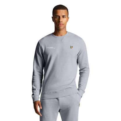 Grey - Lifestyle - Lyle & Scott Mens Co-Ordinate Print Crew Neck Sweatshirt