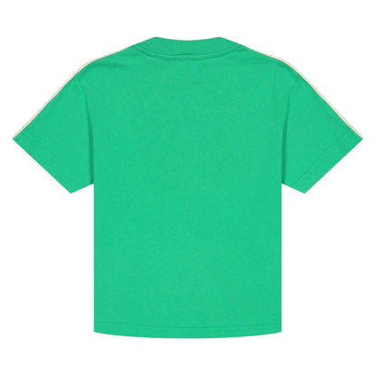 Green - Back - Palm Angels Childrens-Kids Track T-Shirt