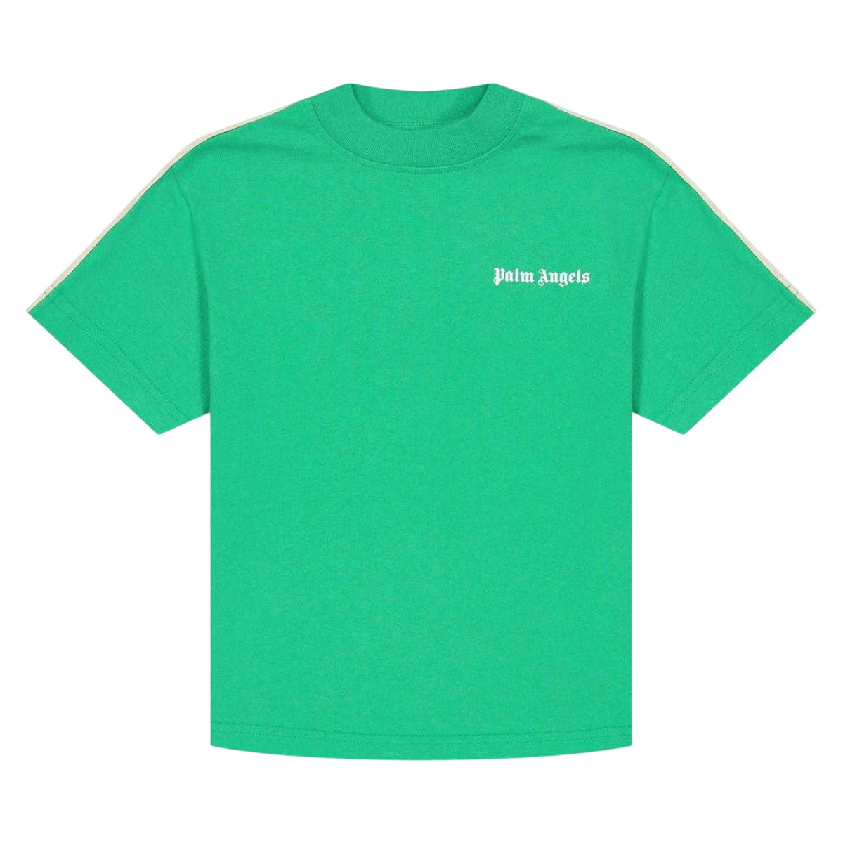 Green - Front - Palm Angels Childrens-Kids Track T-Shirt
