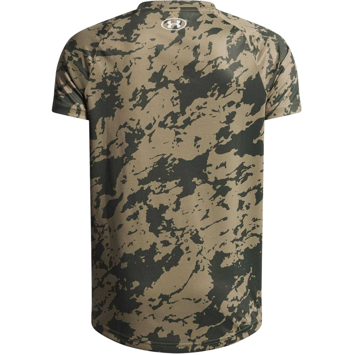 Green - Back - Under Armour Boys Tech 2.0 Camo T-Shirt