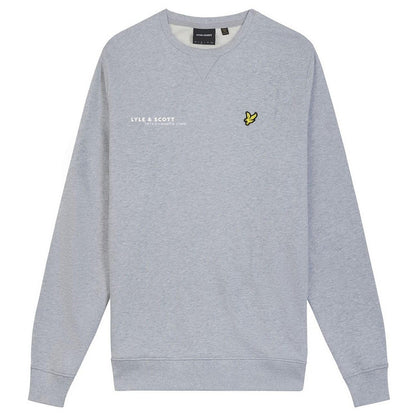 Grey - Front - Lyle & Scott Mens Co-Ordinate Print Crew Neck Sweatshirt
