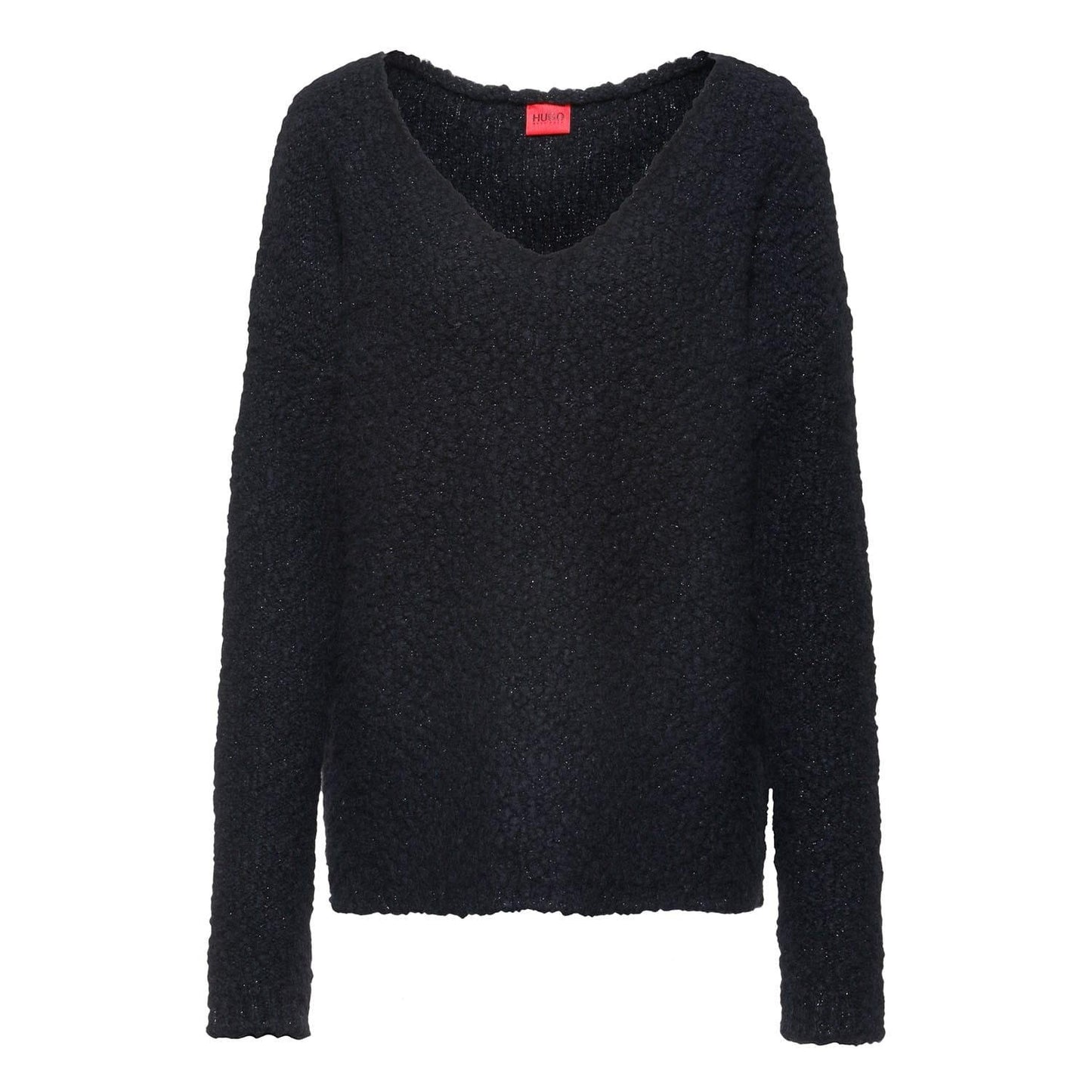 Black - Front - Hugo Womens-Ladies Sestrella Sweater Top