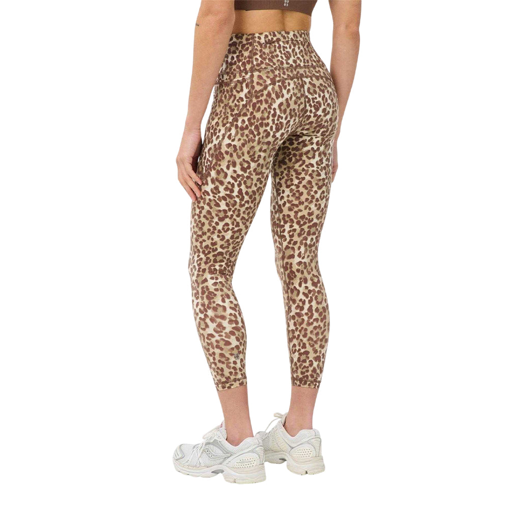 Beige - Back - Sweaty Betty Womens-Ladies Leopard Print High Rise Leggings