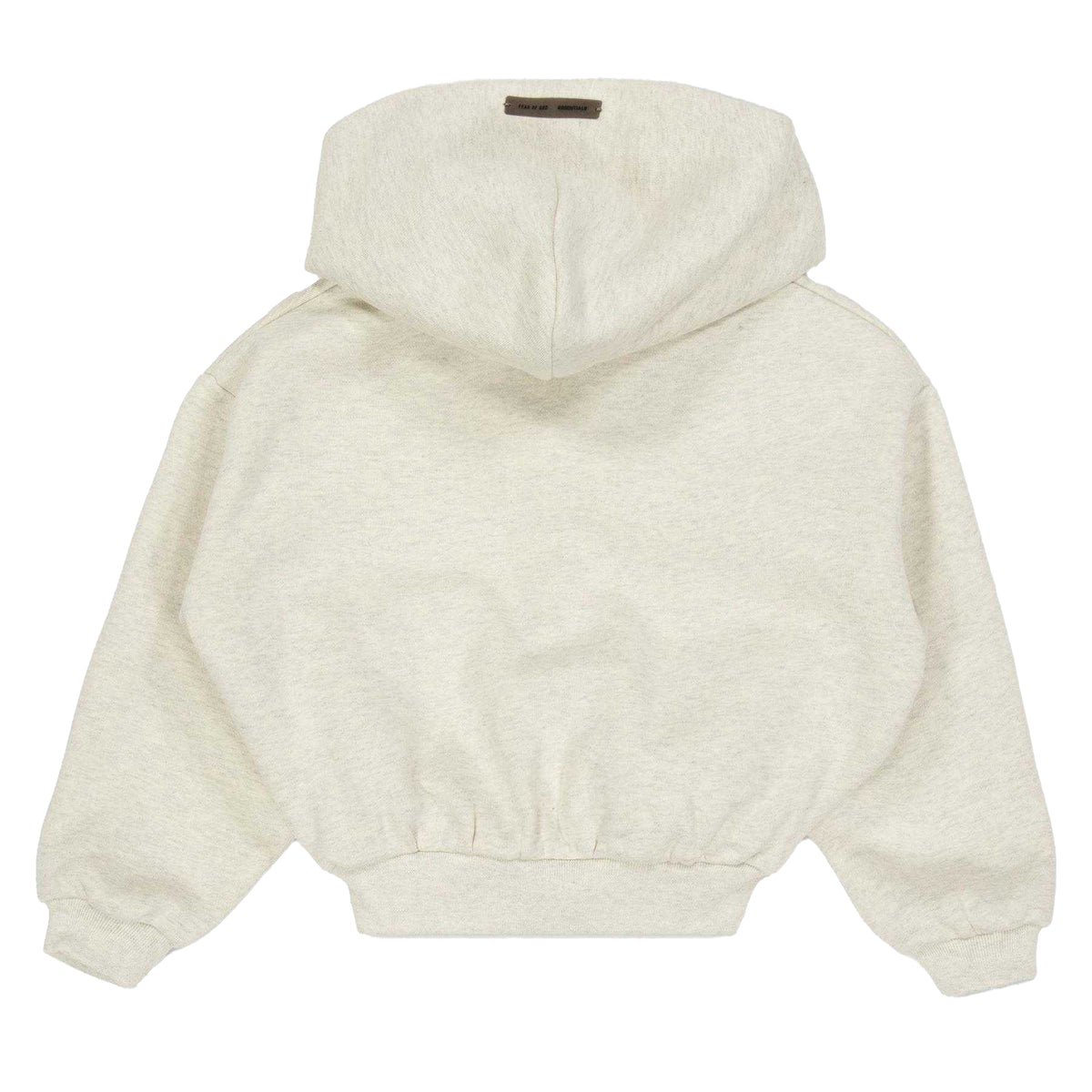 Heather Oatmeal - Back - Fear Of God Essentials Childrens-Kids Essentials Overhead Hoodie
