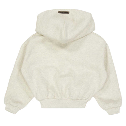 Heather Oatmeal - Back - Fear Of God Essentials Childrens-Kids Essentials Overhead Hoodie