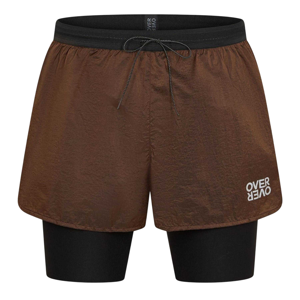 Hot Chocolate - Front - OverOver Mens Woven Track Shorts