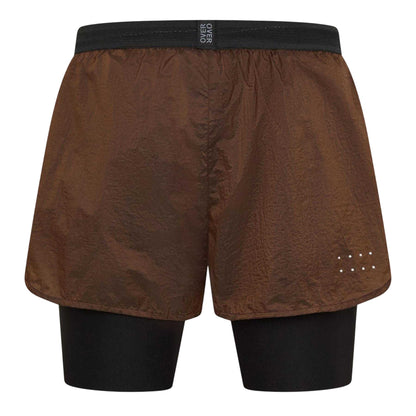 Hot Chocolate - Back - OverOver Mens Woven Track Shorts