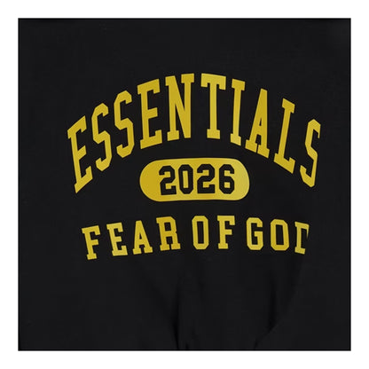 Vintage Black - Side - Fear Of God Essentials Childrens-Kids Essentials Graphic Print Hoodie