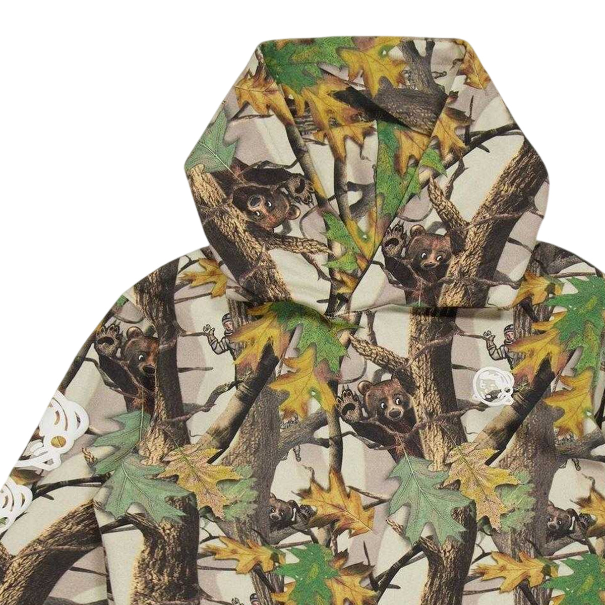 Green Camo - Side - Billionaire Boys Club Childrens-Kids Bear Hoodie