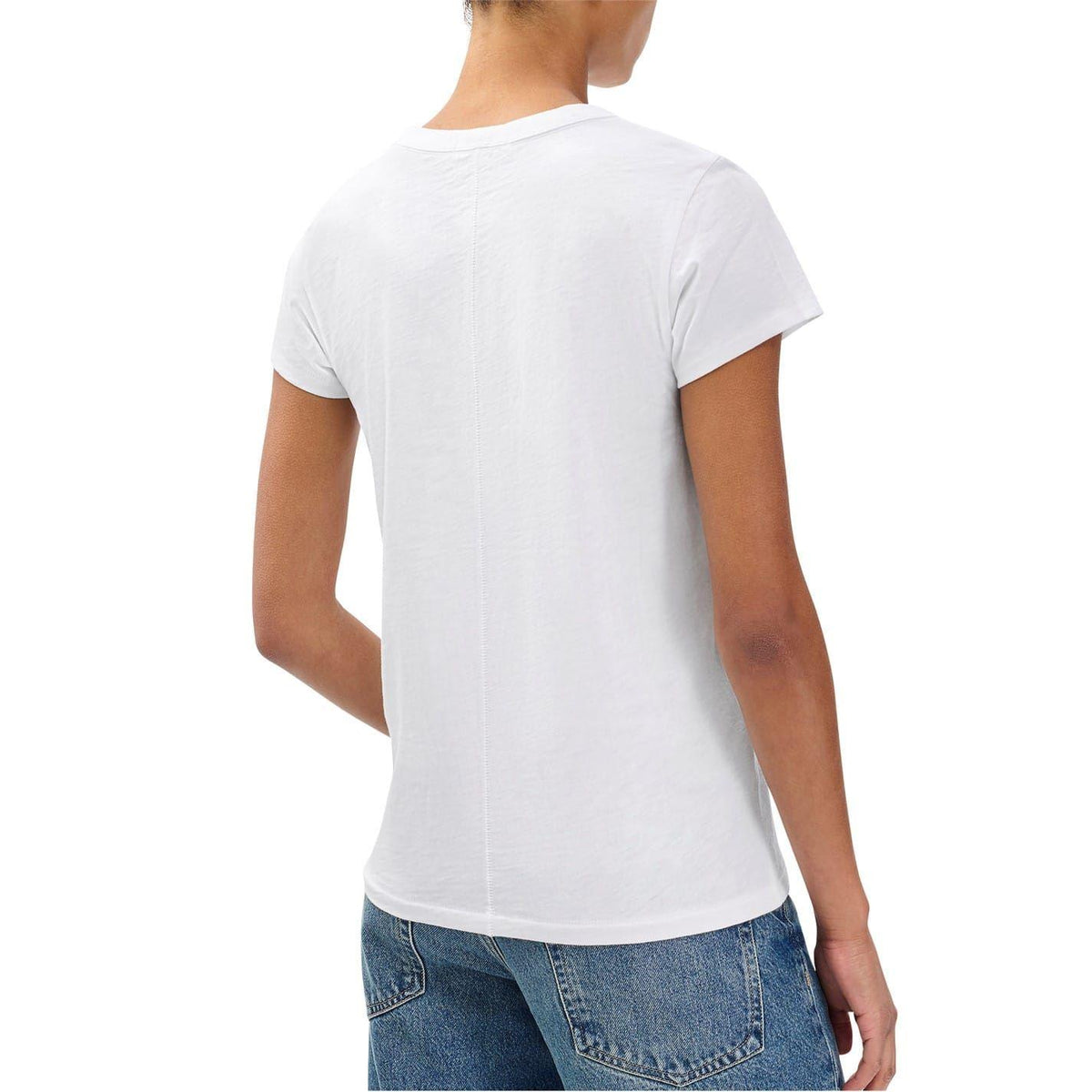 White - Back - Rag And Bone Womens-Ladies NYC Graphic Cotton T-Shirt