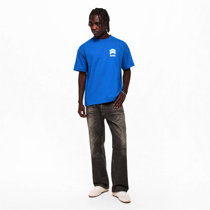 Cobalt Blue - Close up - Homies Marbella Mens Racing T-Shirt