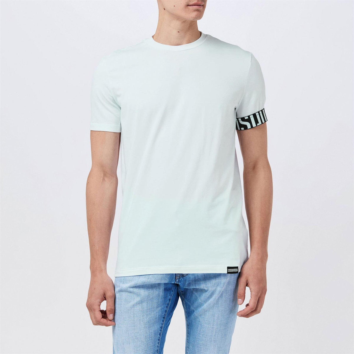 White-Black - Lifestyle - DSquared2 Mens Urban Slim T-Shirt