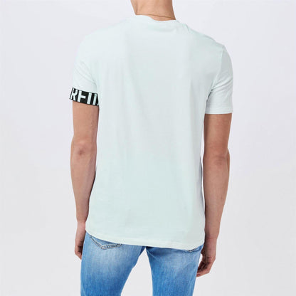 White-Black - Pack Shot - DSquared2 Mens Urban Slim T-Shirt
