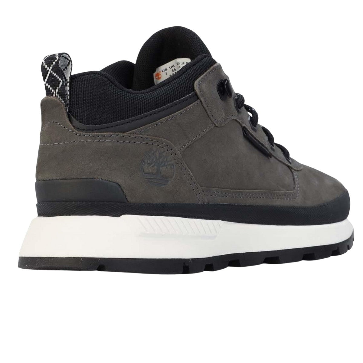 Grey - Back - Timberland Mens Field Trekker Leather Low Trainers