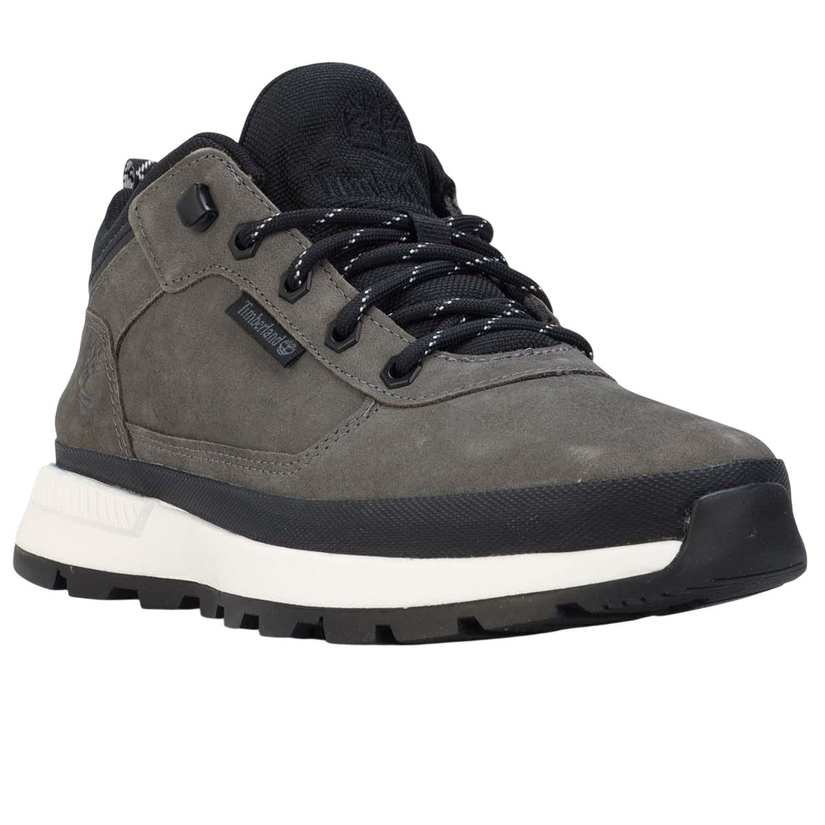 Grey - Front - Timberland Mens Field Trekker Leather Low Trainers