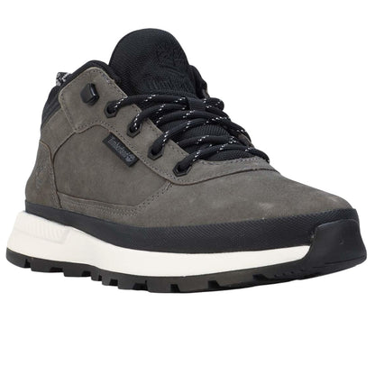 Grey - Front - Timberland Mens Field Trekker Leather Low Trainers