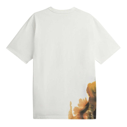 White-Multicoloured - Back - Y-3 Mens Abstract T-Shirt