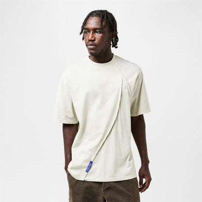 Beige - Lifestyle - A-COLD-WALL Mens Chartered Asymmetric T-Shirt