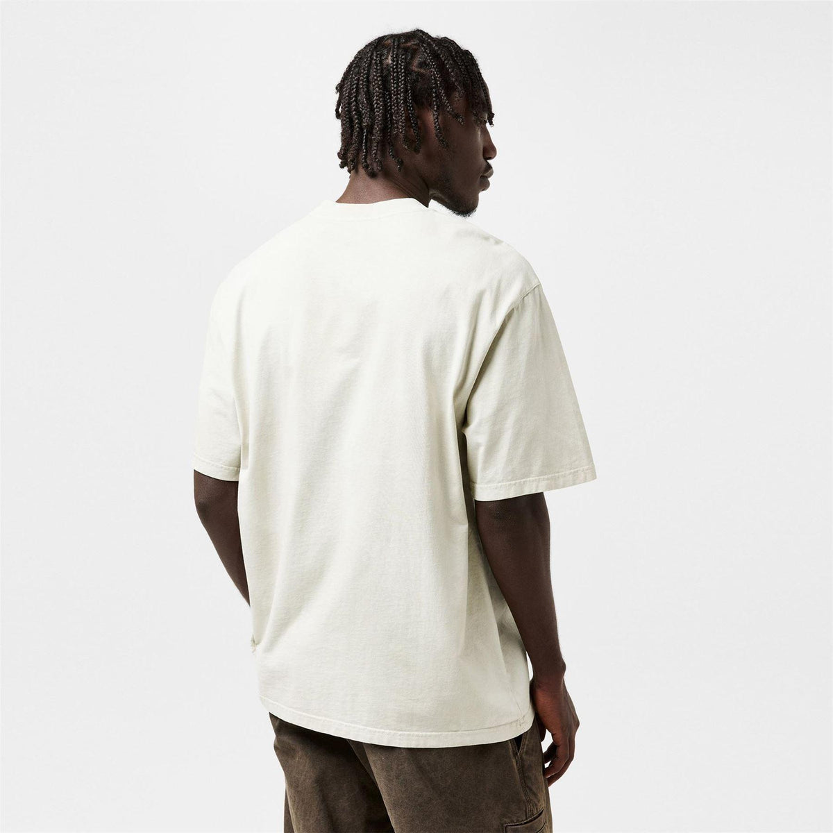 Beige - Pack Shot - A-COLD-WALL Mens Chartered Asymmetric T-Shirt