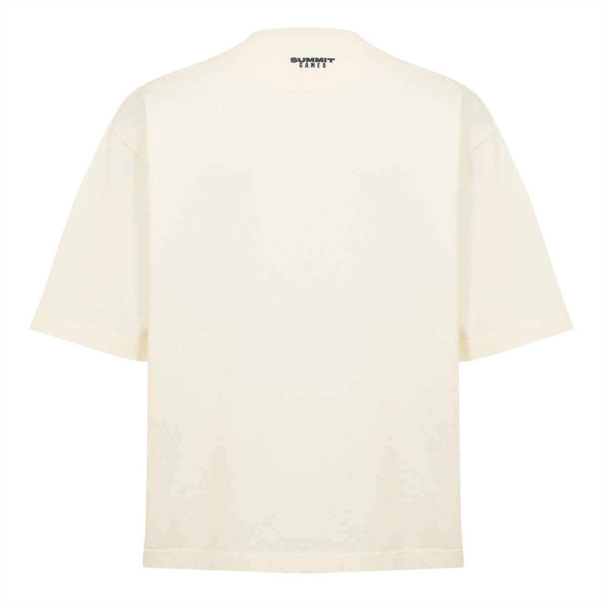 Cannoli Cream - Back - Summer Games Mens Laurel Logo Oversized T-Shirt