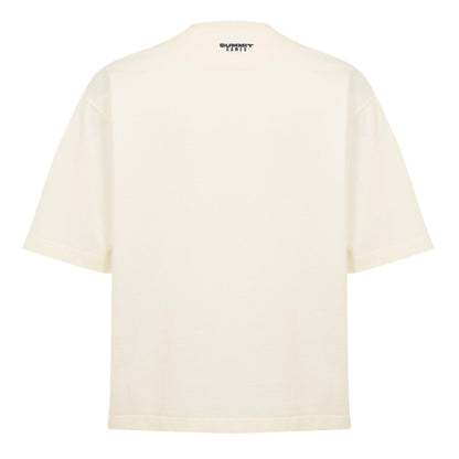 Cannoli Cream - Back - Summer Games Mens Laurel Logo Oversized T-Shirt