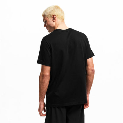 Black - Pack Shot - Moose Knuckles Mens Graphic Print T-Shirt
