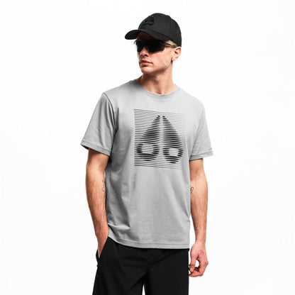 Grey - Lifestyle - Moose Knuckles Mens Graphic Print T-Shirt