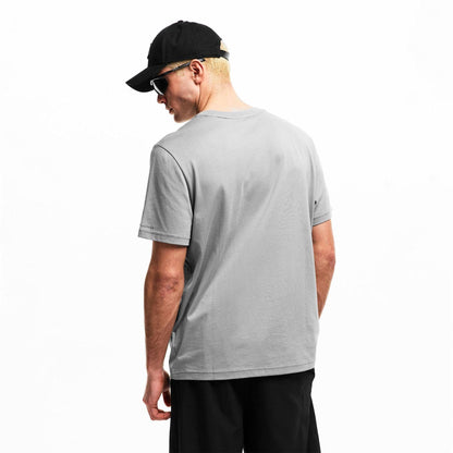 Grey - Pack Shot - Moose Knuckles Mens Graphic Print T-Shirt