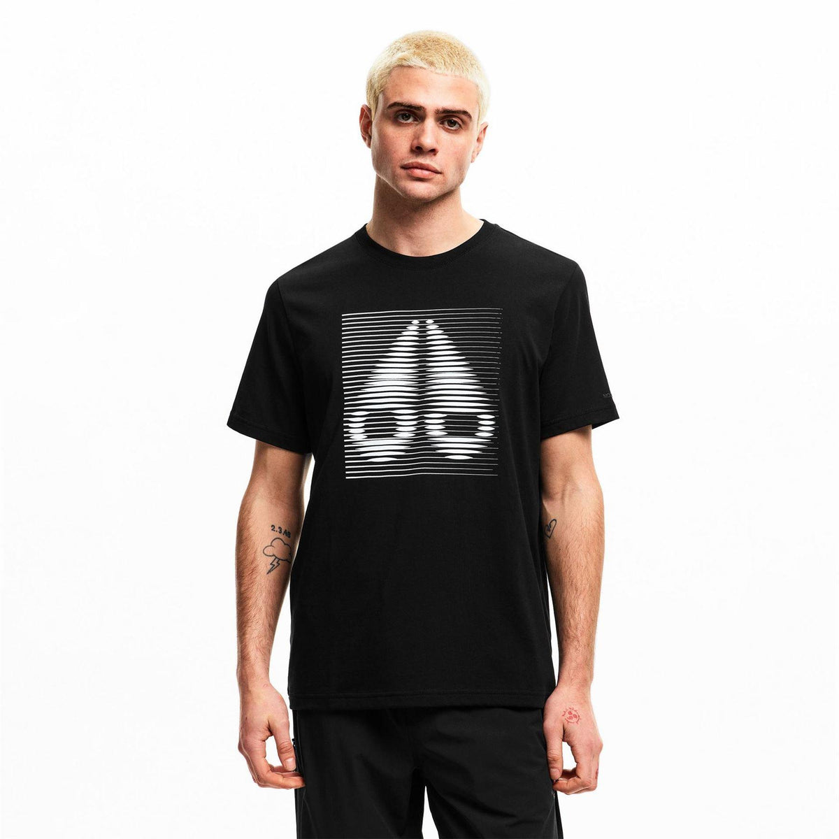 Black - Lifestyle - Moose Knuckles Mens Graphic Print T-Shirt