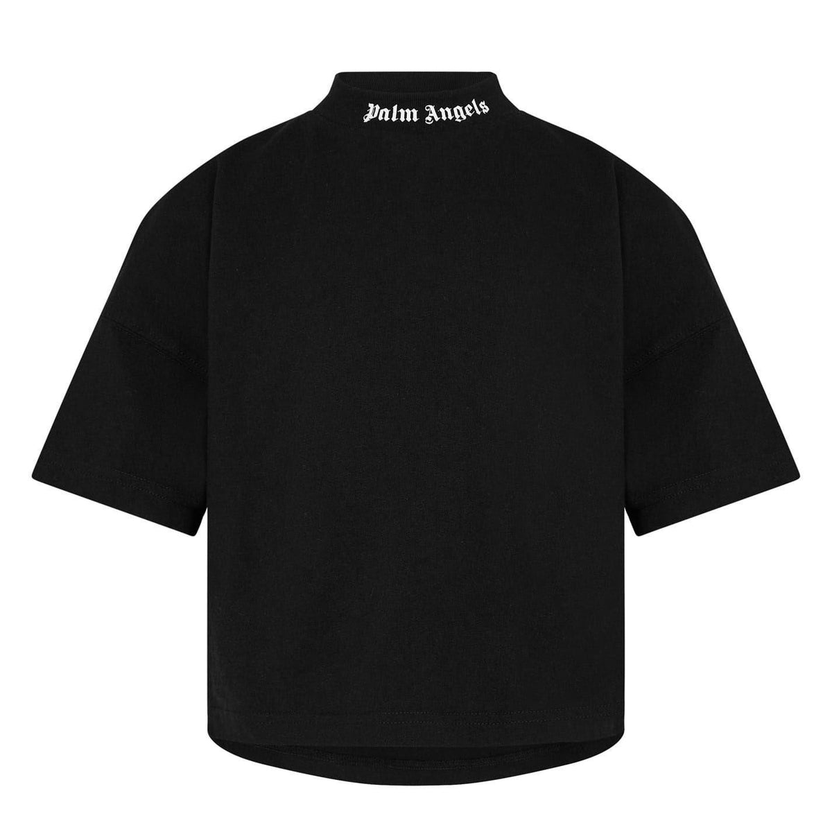 Black - Front - Palm Angels Childrens-Kids Classic Short-Sleeved T-Shirt