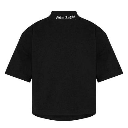 Black - Front - Palm Angels Childrens-Kids Classic Short-Sleeved T-Shirt