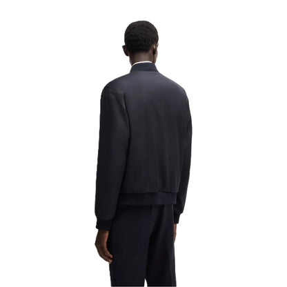 Dark Blue - Back - Boss Mens H Hanry Regular Bomber Jacket