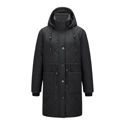 Black - Front - Gelert Womens-Ladies Detachable Hood Insulated Jacket