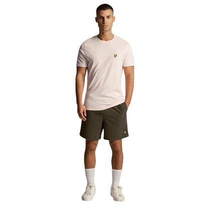 Olive - Side - Lyle & Scott Mens Plain Swim Shorts