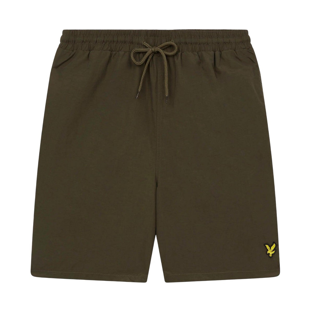 Olive - Front - Lyle & Scott Mens Plain Swim Shorts
