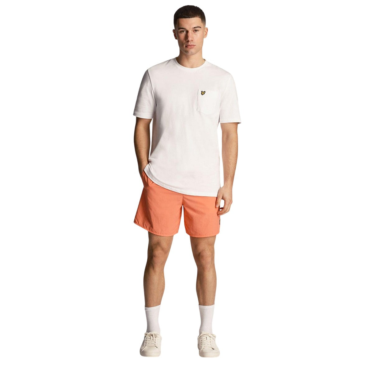Orange - Lifestyle - Lyle & Scott Mens Plain Swim Shorts