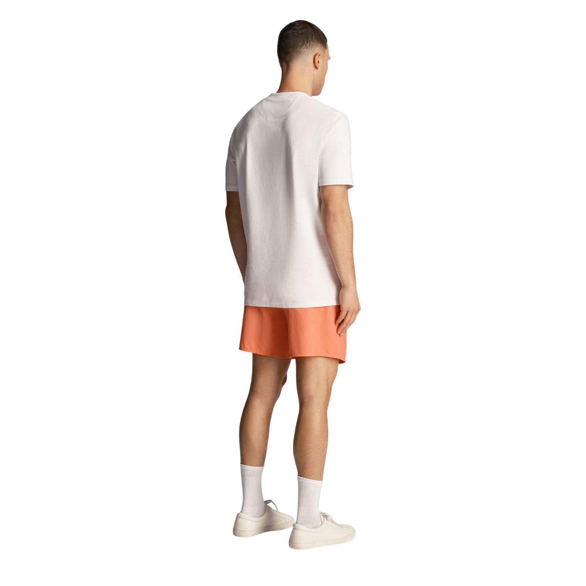 Orange - Back - Lyle & Scott Mens Plain Swim Shorts