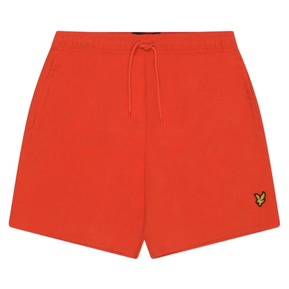 Orange - Front - Lyle & Scott Mens Plain Swim Shorts